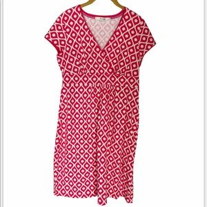 Boden Paisley V Neck Dress 8P